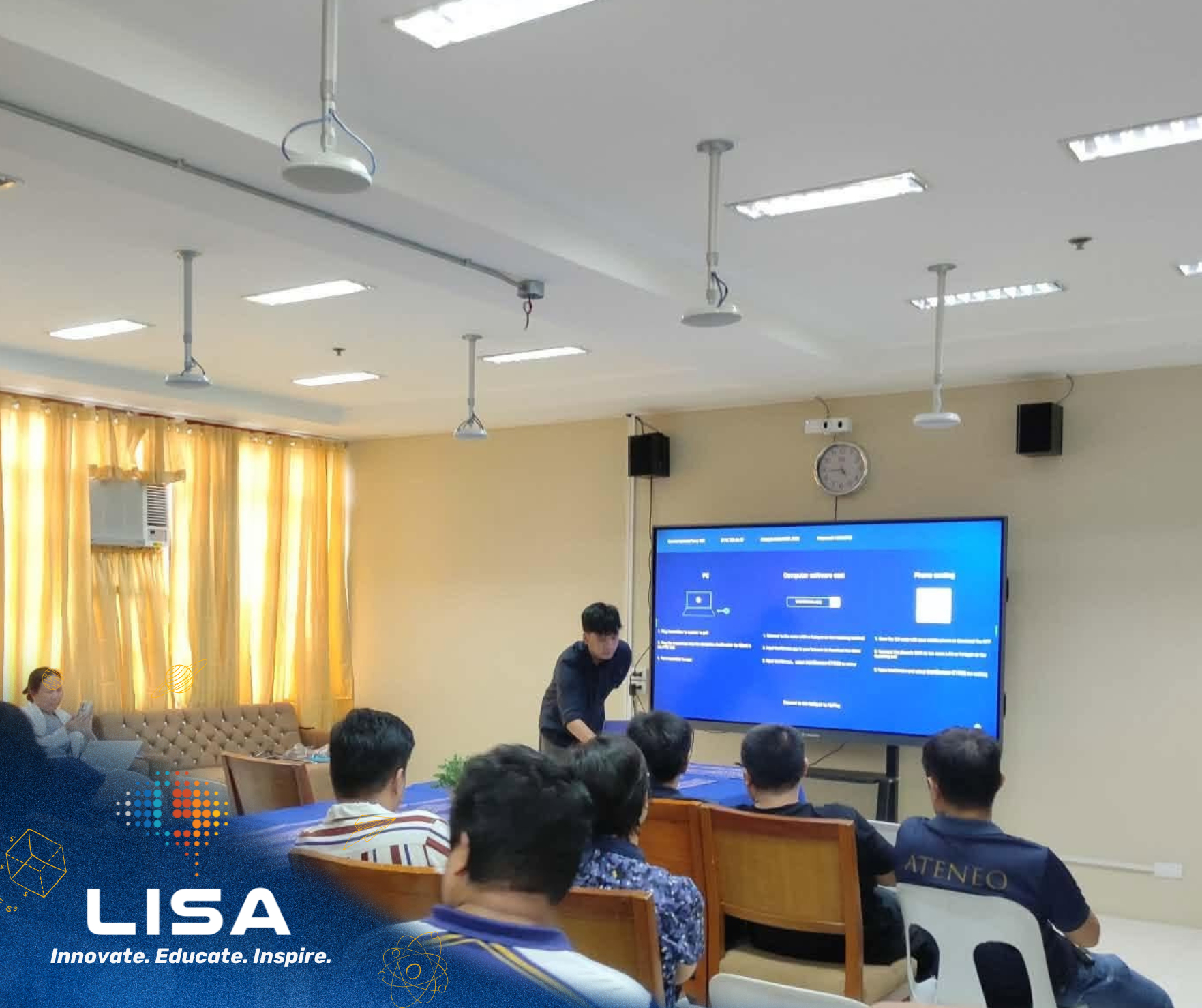 LisaBoard interactive display installed at Ateneo de Naga smart classroom